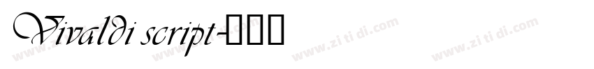 Vivaldi script字体转换